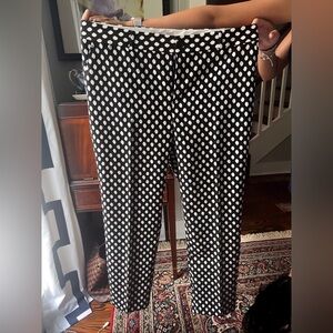 Banana Republic Black with White Spots Design NWT